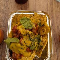 Nachos con "carne" at Las Niñas Veganas in Cadiz