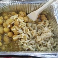 Curry de verduras at Las Niñas Veganas in Cadiz