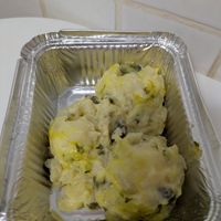 Potato salad at Las Niñas Veganas in Cadiz