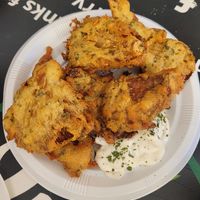 Setas en tempura at Las Niñas Veganas in Cadiz