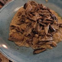 Polenta with mushroom sauce at Munz Munz in Monopoli