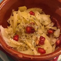 Fennel carpaccio with pomegranate at Munz Munz in Monopoli