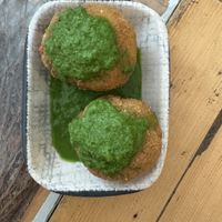 Crocchette con ‘nduja vegano fatto in casa 🤩  at Munz Munz in Monopoli