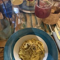 vegan carbonara  at Munz Munz in Monopoli