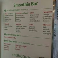 Menu at Sprout Therapy in Halifax