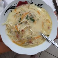 Really yummy soup, really big portion as well at Eden  in Ica