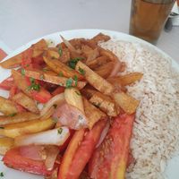 lomo saltado vegano (con tofu) at Eden  in Ica