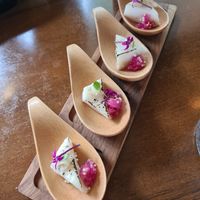 Cheese canape at Izakaya Midori in Reedy Creek