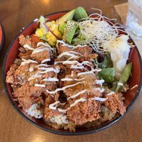 Karaage bowel  at Izakaya Midori in Reedy Creek