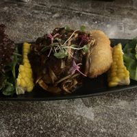 Corn croquettes  at Izakaya Midori in Reedy Creek