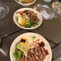 Karaage and katsu bowls.   at Izakaya Midori in Reedy Creek