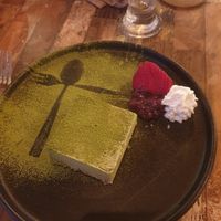 Beautiful new macha cheesecake at Izakaya Midori in Reedy Creek