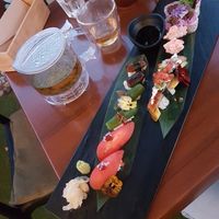 Deluxe Sushi Platter and Lemon Myrtle tea at Izakaya Midori in Reedy Creek