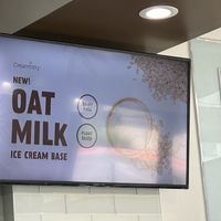 Oat milk base   at Creamistry in Irving