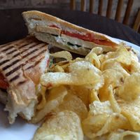 TST sandwich (tofu spinach and tomato) at Babycakes in Marquette