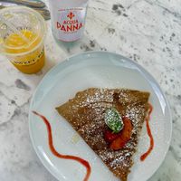 Vegan berry agave crêpe  at Sweet Paris in Houston