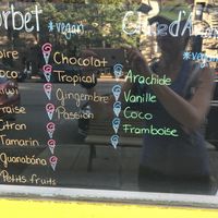 Vegan choices at Crèmerie Meu Meu in Montreal
