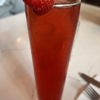 Pomegranate Mimosa  at The Broken Yolk Cafe in San Diego