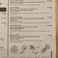 Menu at Hedonist in Zadar