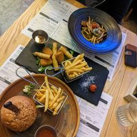 Burger, nuggets&rolls, pasta at Hedonist in Zadar