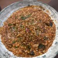 Vegan shakshuka risotto  at Hedonist in Zadar