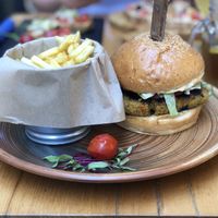 Vegan burger  at Hedonist in Zadar