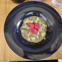 Vegan Gnocci with asparagus sauce at Hedonist in Zadar