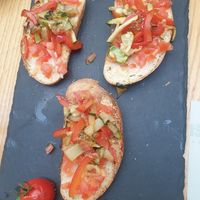 Vegan Bruschetta at Hedonist in Zadar
