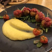 Vege Balls. Vegan and with polenta at Hedonist in Zadar