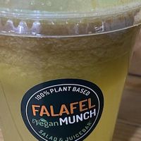 Apple cucumber juice #Veganuary at Falafel Vegan Munch in Birmingham