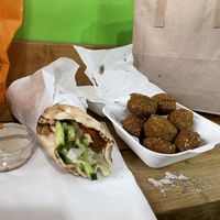 Falafel wrap  at Falafel Vegan Munch in Birmingham