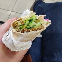 Medium falafel wrap at Falafel Vegan Munch in Birmingham