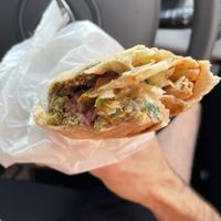Falafel wrap  at Falafel Vegan Munch in Birmingham