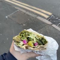 Medium falafel wrap  at Falafel Vegan Munch in Birmingham