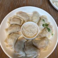 Vegan bolognese pierogi  at Pierogarnia Mandu Centrum in Gdansk