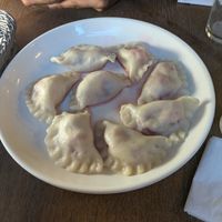 Strawberry pierogi at Pierogarnia Mandu Centrum in Gdansk