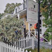 Entrée du restaurant at Bohème in Tadoussac