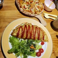 Omelette rice at Loving Hut - Heping Branch in Taipei