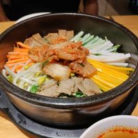 Kimchi bibimbap at Loving Hut - Heping Branch in Taipei