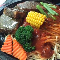 Tofu & vegan steak  at Loving Hut - Heping Branch in Taipei