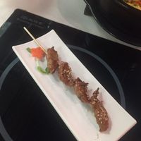 Mushroom chunks skewer at Loving Hut - Heping Branch in Taipei