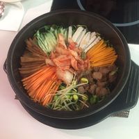 Kimchi bibimbap at Loving Hut - Heping Branch in Taipei