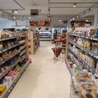 aisles (note - not everything is vegan) at Bio Drome Natuurvoeding in Goes