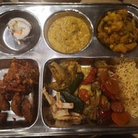 Pay by weight plate of Vegan Food at Dhaba Beas - Lucerna in Prague