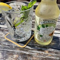 Organic elderflower soda  at De Herberg in Middelburg