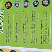 English menu at De Herberg in Middelburg