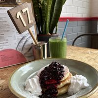 Pancakes and smoothie   at Urban - Jewellery Quarter in Birmingham