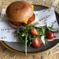 Vegan meatball brioche sandwich  at Urban - Jewellery Quarter in Birmingham