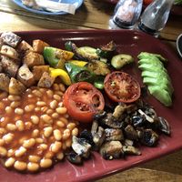 Vegan breakfast (£8.20) also came with toast   at Merchant of Venice in Leicester