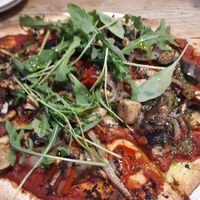 Veggy pizza at Bar & Kitchen in Valencia